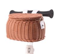 Btgghytr Cestino per biciclette per bambini, impermeabile, in tessuto intrecciato, staccabile, con manubrio anteriore