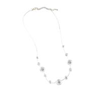 Btgghytr Collana moderna regolabile con cristalli a goccia, robusta lega di zinco, accessorio per eventi serali o stile casual collana con pioggia di rugiada, Misura unica, come descritto, come