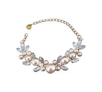 Btgghytr Collare da principessa per matrimonio, con perle, per uomini, donne, gatti, vacanza, gatti, tempestato