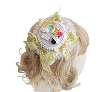 Btgghytr Delicato fermaglio per capelli a forma di cappello con fiocco, per servizi fotografici, cosplay, feste medievali, costumi, copricapo per donne e ragazze