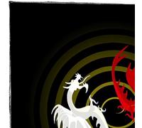 Btgghytr Drago/Lupo Tarocchi Tovaglia Divinazioni Carta Tovaglia Arazzo Stregoneria Deck Cloth