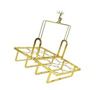 Btgghytr Eccellente portabevande in metallo con fori da 6,8 cm per bottiglie e bicchieri, elegante aggiunta per qualsiasi amante della stanza