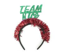 Btgghytr Fascia per capelli 2024 Capodanno Trasmissione dal vivo Fascia per capelli Donne Studenti Fotografia Fascia per capelli con paillettes Lettera Fasce per scattare foto