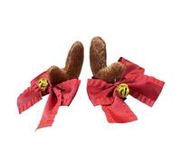 Btgghytr Fascia per capelli a tema natalizio, con fiocco rosso, accessori per feste, festival, feste, fermagli per capelli per bambini e adulti, per donne e ragazze