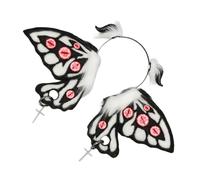 Btgghytr Fascia per capelli da donna e ragazza, serie scura, con orecchie da diavolo, per Halloween, cameriera, personaggio di ruolo