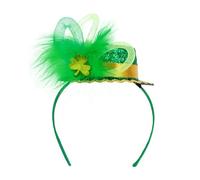 Btgghytr Fascia per capelli per donne e ragazze con paillettes cappello fascia per capelli StPatrick Day Hairhoop Holiday Copricapo Festa Nazionale Irlandese Celebrazione Fascia per capelli Festival