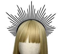 Btgghytr Fascia per capelli per donne e ragazze, corone gotiche, per concorsi di fine anno, addio al nubilato, feste, accessori per capelli