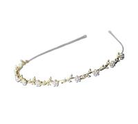 Btgghytr Fascia per capelli per donne e ragazze, elegante fascia per capelli con farfalle delicate e perline alla moda per matrimoni