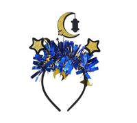 Btgghytr Fascia per capelli per donne e ragazze, elegante fascia per capelli Eid Mubarak con crescent e stella per festival a tema occasione carina fascia per capelli accessori per capelli