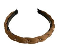 Btgghytr Fascia per capelli per donne e ragazze, fatta a mano, con borchie, strass, da ragazza, principessa, intrecciata, sexy, con borchie, feste in maschera, balli studenteschi, accessorio per