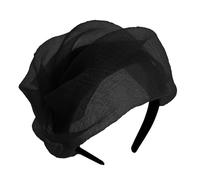 Btgghytr Fascia per capelli per donne e ragazze, mezzo cappello increspato in tulle, accessori per capelli per occasioni formali, accessorio per capelli carino