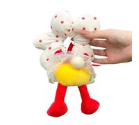 Btgghytr Fermagli per coda di cavallo, accessorio creativo per capelli che combina forme di cartoni animati e motivi floreali in morbido tessuto elastico per coda di cavallo