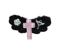 Btgghytr Fermaglio per capelli a forma di ali di fata, stile anni 2000, per donne e ragazze