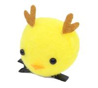 Btgghytr Fermaglio per capelli a forma di pollo con cartoni animati, per donne e ragazze, clip per capelli a forma di pollo giallo, decorazione per capelli per riunioni di famiglia, musica per donne e