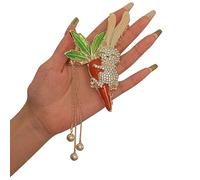 Btgghytr Fermaglio per capelli per chignon, forcina per capelli a forma di coniglio, carota, clip per capelli a mascella, coda di cavallo, clip per acconciature per donne e ragazze