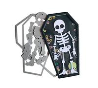 Btgghytr Fustelle in metallo a forma di teschio di Halloween, realizzate a mano, per bambini e ragazze