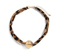 Btgghytr Marine Life Ispirato Spirali Conchiglie Disegni Morbido Cotone Panno Catena Gioielli Con Confortevole Chiusura In Lega Per Le Donne Gioielli In Tessuto Di Cotone, Misura unica, come descritto