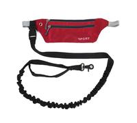 Btgghytr Marsupio da corsa multifunzionale per cani guinzaglio da passeggio per jogging escursionismo marsupio con guinzaglio per cani per attività all'aperto