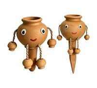Btgghytr Statuetta decorativa in terracotta con irrigazione, A | Rilascio lento per piante d'appartamento da interno, giardini da balcone e giardinaggio in contenitori