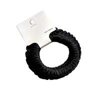 Btgghytr Supporti per coda di cavallo con texture pieghettata elastici per capelli in tessuto elastico accessori per la testa da viaggio compatto copricapo per capelli alla moda