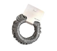 Btgghytr Supporti per coda di cavallo con texture pieghettata elastici per capelli in tessuto elastico accessori per la testa da viaggio compatto copricapo per capelli alla moda