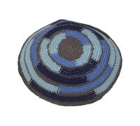 Btgghytr Yarmulke Skullcap in poliestere leggero, traspirante, confortevole, per cerimonie, uso quotidiano e sinagoga, B, 14 cm