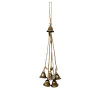 BTGYTTKL Campanello Rustico Campanello da porta for casa, vintage, fatto a mano, campane appendere, vento, benedizione, decorazione giardino, artigianato retrò