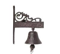BTGYTTKL Campanello Rustico Campanello retrò da giardino rustico vintage in ghisa di grandi dimensioni, parete, in metallo, for esterni case coloniche(Style 01)