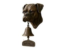 BTGYTTKL Campanello Rustico Campanello retrò for cani, benvenuto, carlino, labrador, pitbull, bulldog, santo, decorazione for la casa(A3)