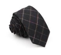 BTGYTTKL Cravatte Da Uomo Cravatte da uomo classiche in cotone 6 cm cravatte sottili fatte a mano a righe scozzesi for feste di matrimonio formali aziendali(18)