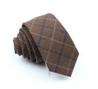 BTGYTTKL Cravatte Da Uomo Cravatte da uomo classiche in cotone 6 cm cravatte sottili fatte a mano a righe scozzesi for feste di matrimonio formali aziendali(20)