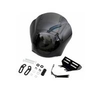 BTHMGBAE Coprifaro Motocicletta Per Softail Per Low Per Rider S Per FXLRS 2020-2022 Carenatura Faro Anteriore Per Montaggio Su Forcella Copertura Faro(Smoke Screen Fairing)