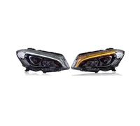 BTHMGBAE Fari Anteriori Per Benz Per CLA W117 2013-2019 Fari Anteriori Per Auto Full LED DRL Kit Di Accessori Per Fari Automatici Con Lenti Per Proiettore Faro Principale(For EU Version,For halogen)