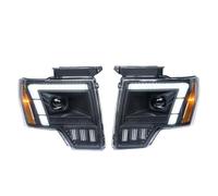 BTHMGBAE Fari Anteriori Per Ford Per F150 Fari Anteriori Guida A Sinistra 2009 2010 2011 2013 2014 Gruppo Fari Automatici Full LED Aggiornamento Fari Auto Faro Principale