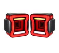 BTHMGBAE Fari Posteriori Auto Per Jeep Per Wrangler JK 2007-2018 2x A LED Luci Di Stop Retromarcia Luci Diurne Gruppo Luci Posteriori Per Auto Fanali Posteriore(US Version)