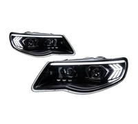BTHMGBAE Faro Anteriore Per VW Per Touareg LED 2007-2010 2 Pezzi Ricambi Auto Fari DRL Indicatori Di Direzione Abbaglianti Gruppo Fari Anteriori