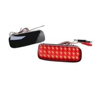 BTHMGBAE Fendinebbia Paraurti Posteriore Per Peugeot 107 206 607 Per Expert 2X Riflettore Paraurti Posteriore A LED Rosso Luce Paraurti(2pcs Smoke LENS)