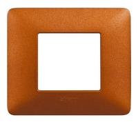 Placca Bticino Matix 2 moduli rosso terra AM4802TRT