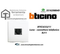 BTICINO LUNA CONNETTORE TELEFONICO RJ11 2 MODULI C4233/11