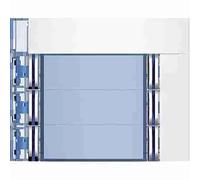 BTI352162 Frontale 6 pulsanti su colonna doppia finitura Allwhite