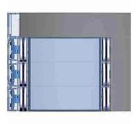 BTI352163 Frontale 6 pulsanti su colonna doppia finitura Allstreet