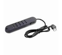 BTI3636GBU Multipresa SLIM bipasso con 2 prese USB, interruttore safe e cav