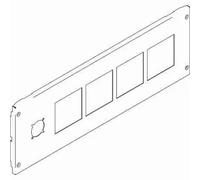 BTI9780SNC Pannello a 4 viti di fissaggio per 4 strumenti 72x72mm