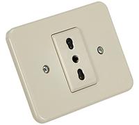 Bticino 1115N Serie Domino Presa Bipasso 2 Poli e Terra, 6 A, 3500 W, Avorio