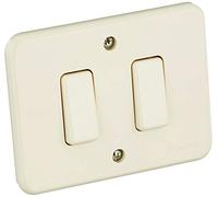 BTicino 1201N Serie Domino Doppio Deviatore Unipolare, 6 A, Avorio