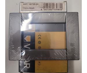 BTICINO - 16733.24 - PLACCA IN METALLO 3M COLOR TITANIO METALLICO