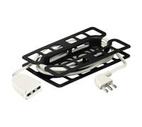 BTicino 2528B Prolunga Domestica 5 Metri con Spina 16A e Presa Bipasso, 10/16A, 3500 W, 250 V, Bianco