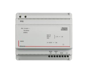 BTICINO 346050 ALIMENTATORE AUDIO VIDEO 2 FILI ADATTATORE VIDEO INTEGRATO 6 DIN