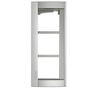 BTICINO 350231 Telaio Supporto Sfera 3 Moduli con Cornice Allmetal, per Citofono/Videocitofono, Compatibile Moduli Audio/Video/Pulsanti, 327x138x15 mm, Installazione Parete, Struttura Robusta