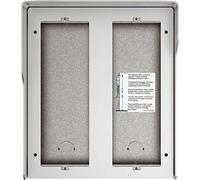 BTICINO 350661 Scatola Parete Sfera 6 Moduli, per Citofono/Videocitofono, Alluminio Allmetal, IP54, con Tetto Antipioggia, 334x290x82 mm, Installazione Superficie, Struttura Robusta